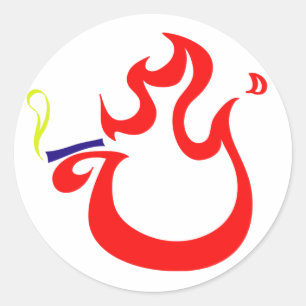 Adesivo Fogo de fumo