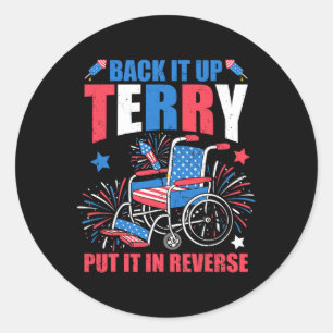 Adesivo Fogo De Julho De Volta Terry Colocou Em Revers