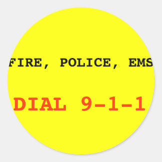 Adesivo Fogo, Polícia EMS 911 Sticker