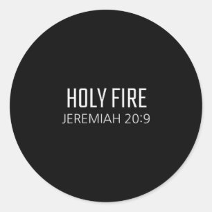 Adesivo Fogo Santo - Jeremias 20_9 Versículo Religioso da 