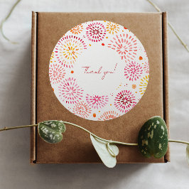 Adesivo Fogos de artifício de cor aquosa em amarelo e lara