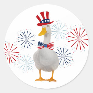 Adesivo Fogos de artifício de patos patrióticos