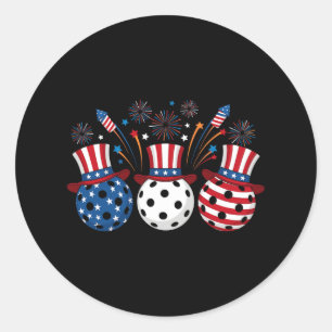 Adesivo Fogos de Artifício Engraçados de Pickleball Bandei