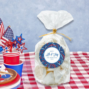 Adesivo Fogos de artifício festivos Festa de 4 de julho