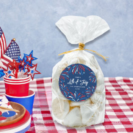 Adesivo Fogos de artifício festivos Festa de 4 de julho