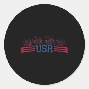 Adesivo Fogueira Patriótica 4 De Julho Bandeira Americana