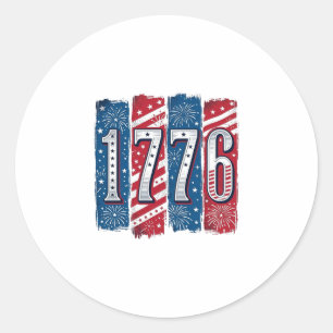 Adesivo Fogueira Patriótica de 1776 Projeto Vetorial Vinta