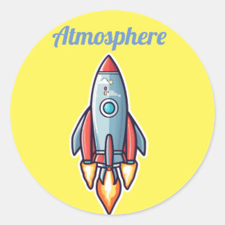Adesivo Foguetes vão para a atmosfera