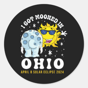 Adesivo Foi Moonizado Em Ohio Total Solar Eclipse 2024