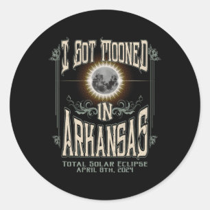 Adesivo Foi Moonizado No Arkansas Total Solar Eclipse 2024