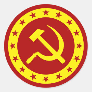 Adesivo Foice comunista do martelo do símbolo