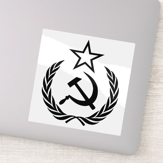 Adesivo Foice e Martelo, URSS, CCCP, Comunismo (Detalhe)