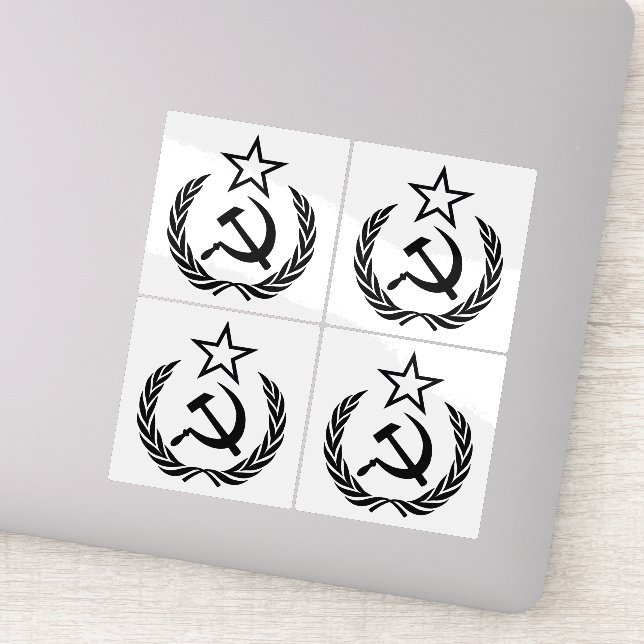 Adesivo Foice e Martelo, URSS, CCCP, Comunismo (Detalhe)