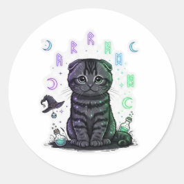 Adesivo Fold Familiar - Familiar Gato de Dobra Escocesa Fa