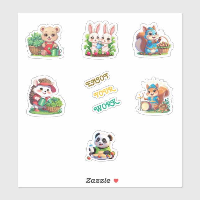 Adesivo Folha adesiva para Impressão de Animais de Jardina (Folha)