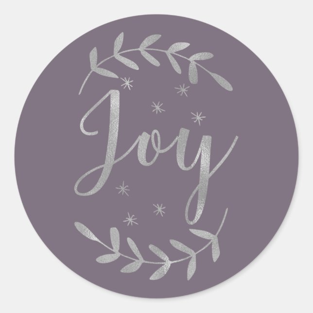 Adesivo Folha Botânica Prata JOY Férias Modernas QUALQUER  (Frente)