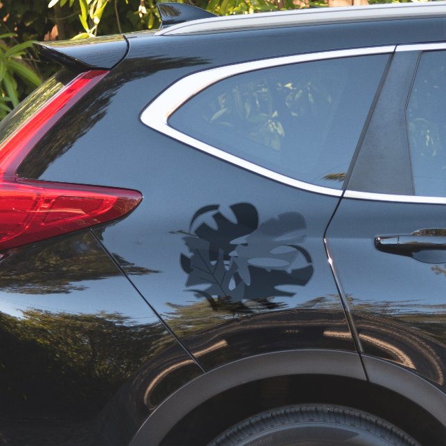 Adesivo Folha da planta Monstera Carro Decal (Lado do carro)