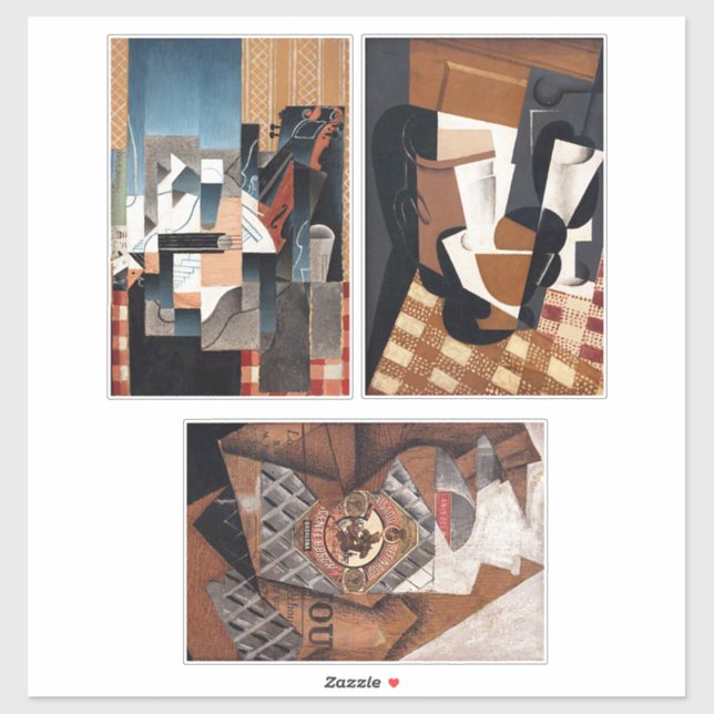 Adesivo Folha de Abstrato de marrom e preto (Folha)