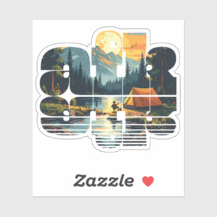 Adesivo Folha de acampamento