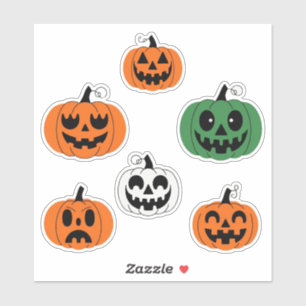 Adesivo Folha de Autocolantes de Pumpkin Spooky