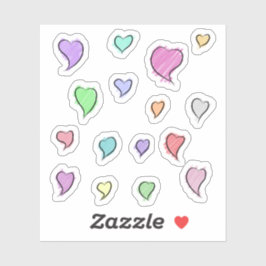 Adesivo Folha de Autocolantes Pequenos Transparentes com C