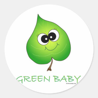 Adesivo Folha de Bebê Verde