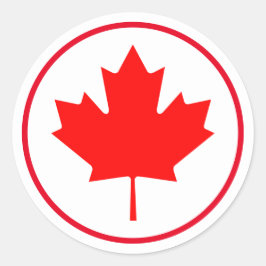 Adesivo Folha de bordo canadense brilhante Dia do Canadá V