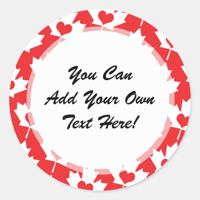 Adesivo Folha de bordo canadense clássica da bandeira com (Frente)