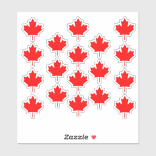 Adesivo Folha de bordo do Canadá ,folha de bordo do Canadá