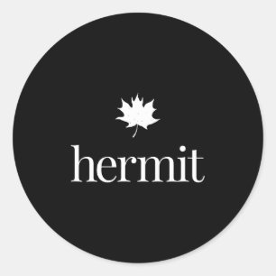 Adesivo Folha de bordo introvertido – ermitão da natureza 