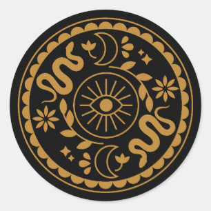 Adesivo Folha de Cobra de Testemunha e de Lua