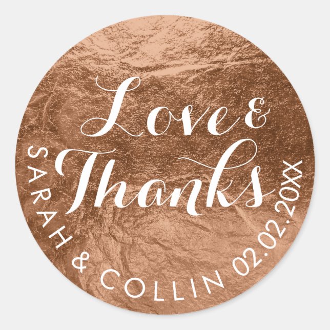 Adesivo Folha de fibras de PixDezines/cobre/obrigados/text (Frente)