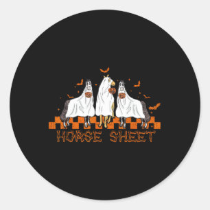 Adesivo Folha de Halloween Cavalo Fantástico Boo
