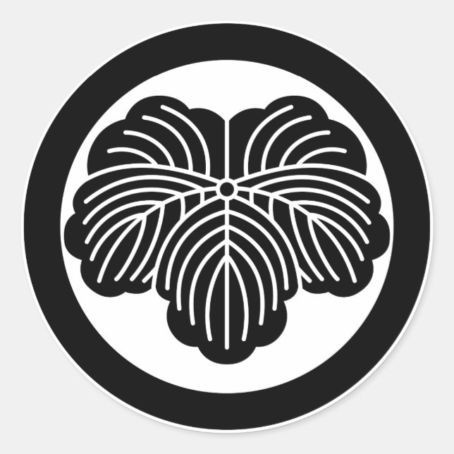 Adesivo Folha de hera em círculo (Frente)