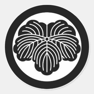 Adesivo Folha de Ivy em círculo