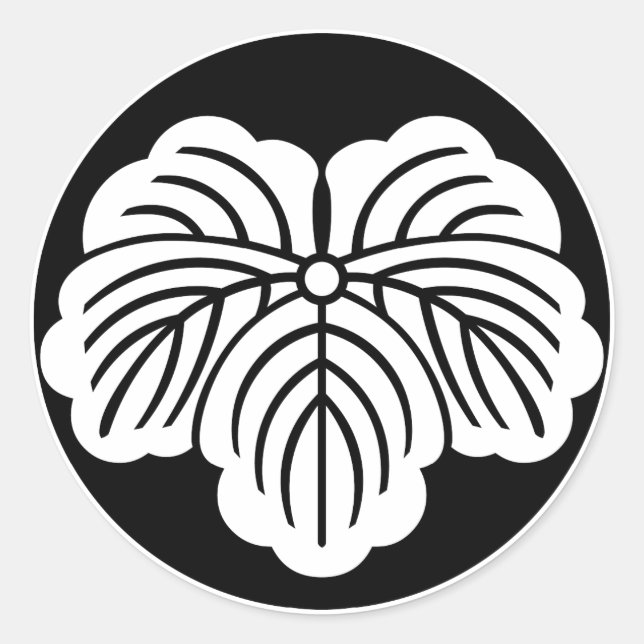 Adesivo Folha de Ivy no bolo de arroz (Frente)