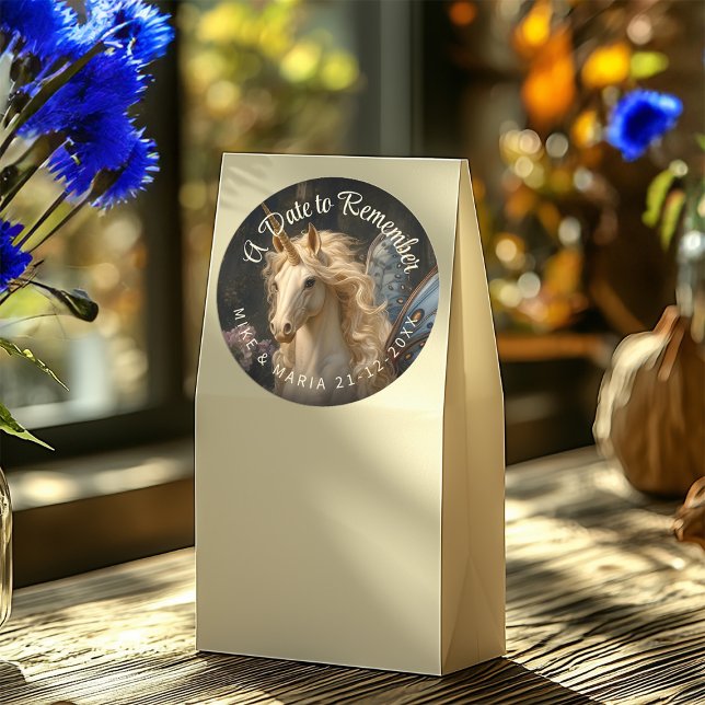 Adesivo Folha de Leitão Clássica Azul Fada Unicórnio (Criador carregado)