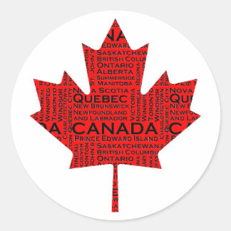 Adesivo Folha de Mapeamento Canadense com/Texto