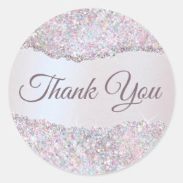 Adesivo Folha de obrigado rosa, iridescente, fluorescente