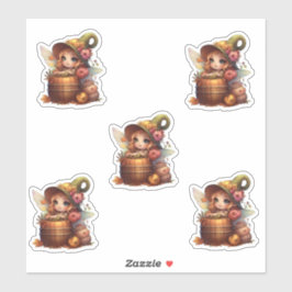 Adesivo Folha de outono, ai, conjunto de arte Personalizad