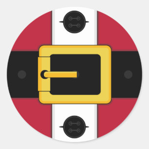 Adesivo Folha de papais noeis para palitos de Natal