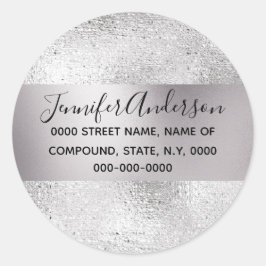 Adesivo Folha de prata brilha