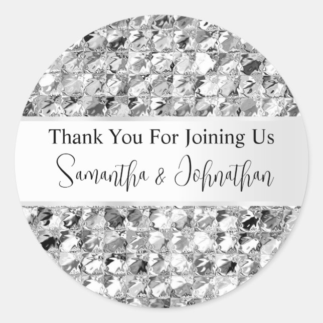 Adesivo Folha de prata farelo de alumínio, vidro de alumín (Frente)