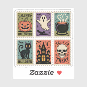 Adesivo Folha de Vintage Halloween Spookies Sticker