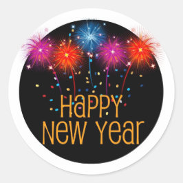 Adesivo Folha do feliz ano novo