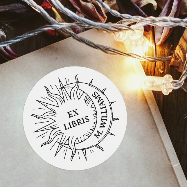 Adesivo Folha do livro da Biblioteca Pessoal da Sun e da L (Criador carregado)