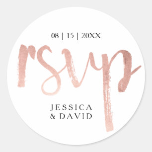Adesivo Folha Dourado RSVP do rosa do falso