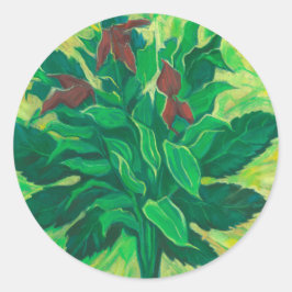 Adesivo Folha, Folhas e Orquídeas, Pintura Floral