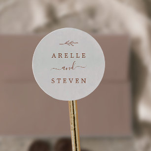 Adesivo Folha mínima   Focos De Envelopes De Casamento De 