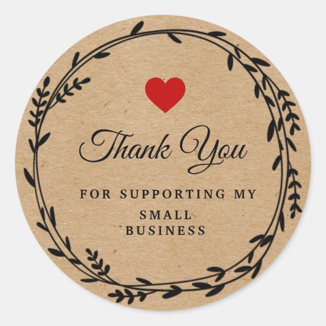 Adesivo folha redonda folhas Artesanato | OBRIGADO (Frente)